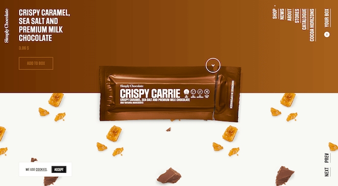 simply chocolate creative website design