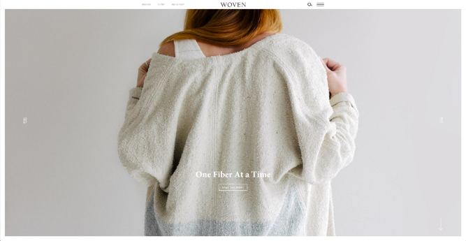 Woven website design ideas